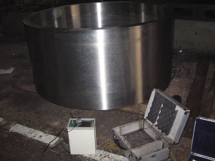 Titanium ring ultrasonic checking